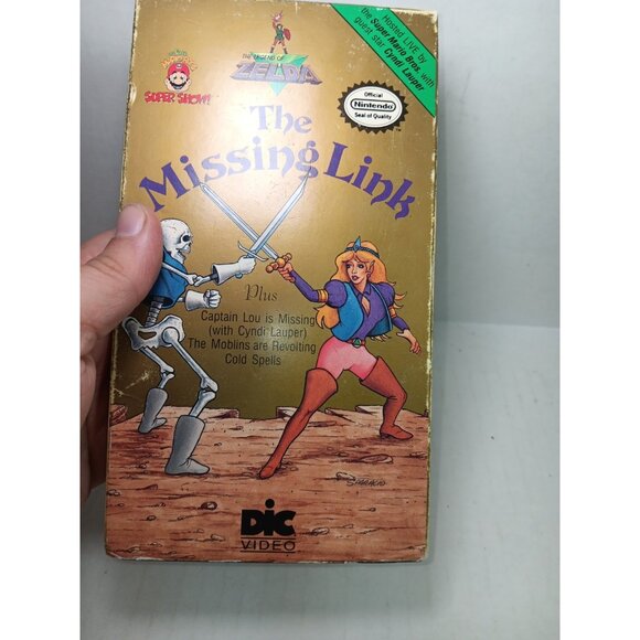 Rare The Legend of Zelda The Missing Link Mario Bros DIC- VHS Tape - Picture 3 of 6